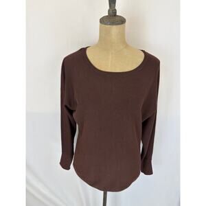NWT Soya Concept Brown Button Back Sweater Knit Top #0439 Size XL